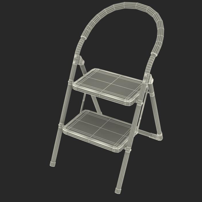 3D model Step Ladder 3 Rigged