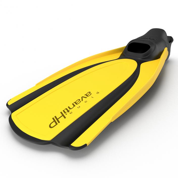 3D Swim Fins 2 Yellow model