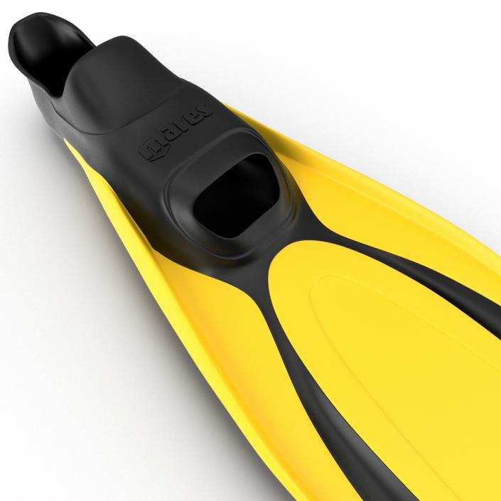 3D Swim Fins 2 Yellow model