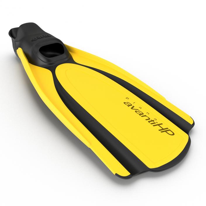 3D Swim Fins 2 Yellow model