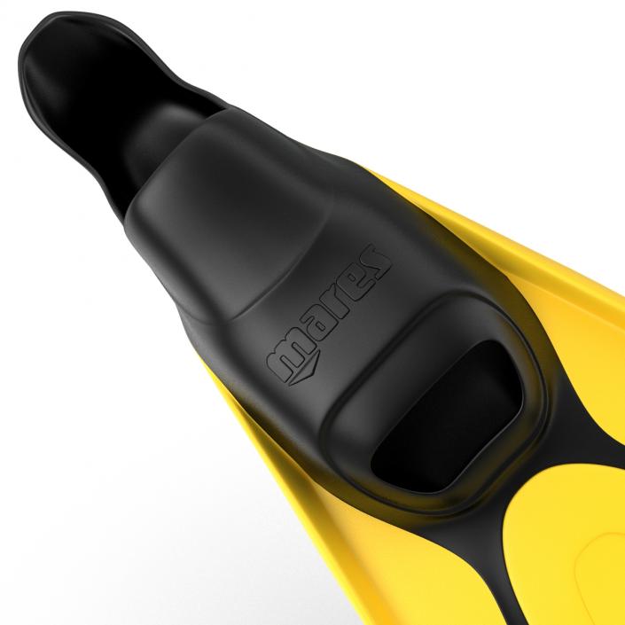 3D Swim Fins 2 Yellow model