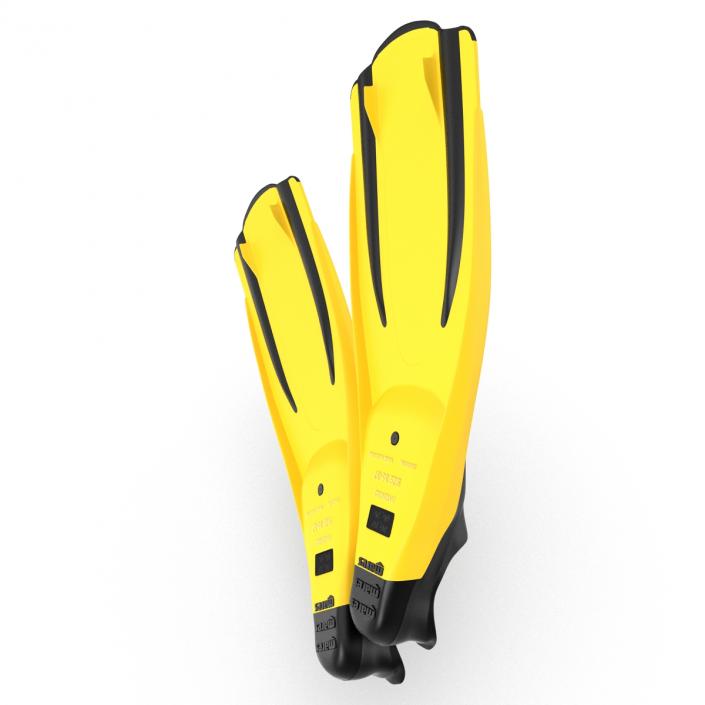 3D Swim Fins 2 Yellow model