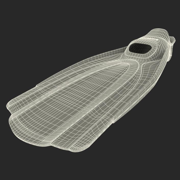 3D Swim Fins 2 Yellow model