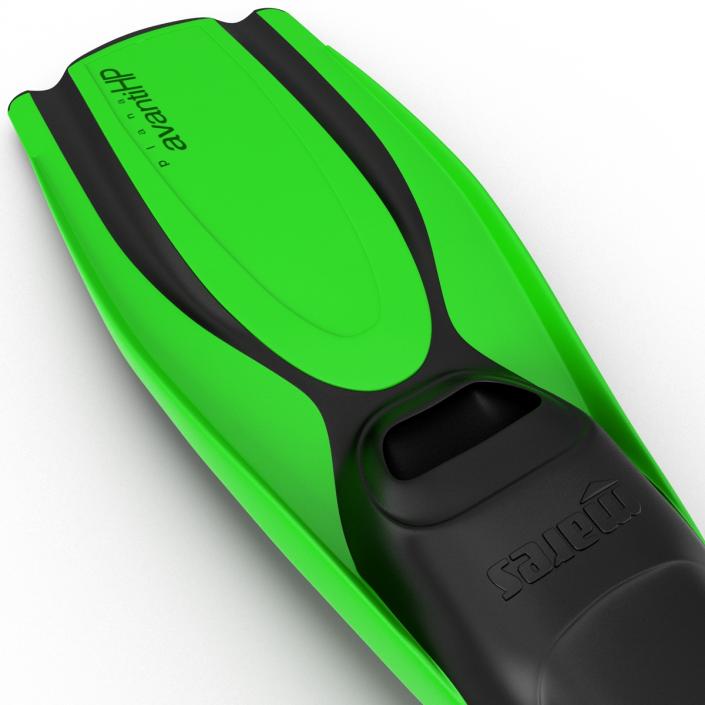 Swim Fins 2 Green 3D