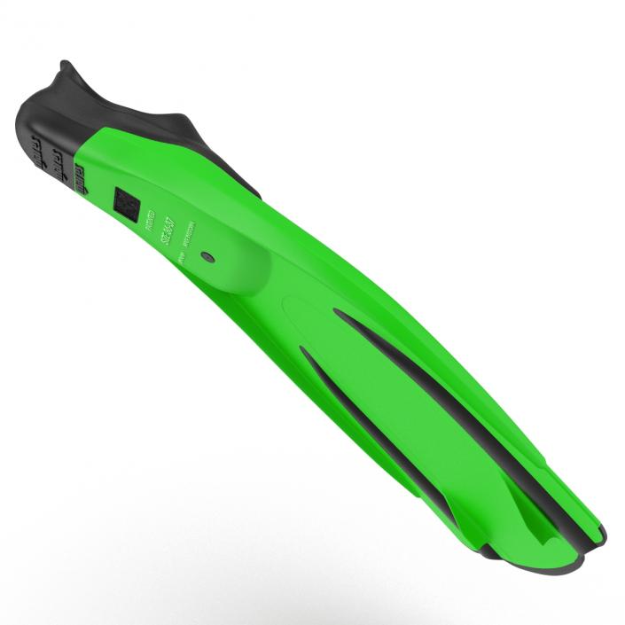 Swim Fins 2 Green 3D