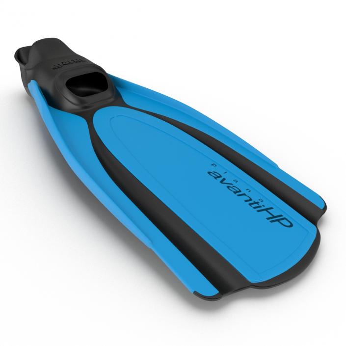 3D Swim Fins 2 Blue 2 model