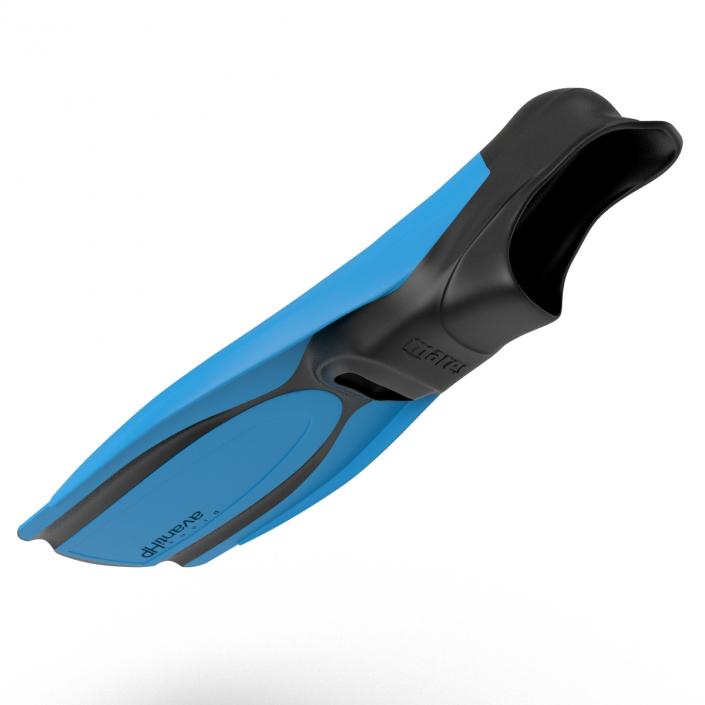 3D Swim Fins 2 Blue 2 model