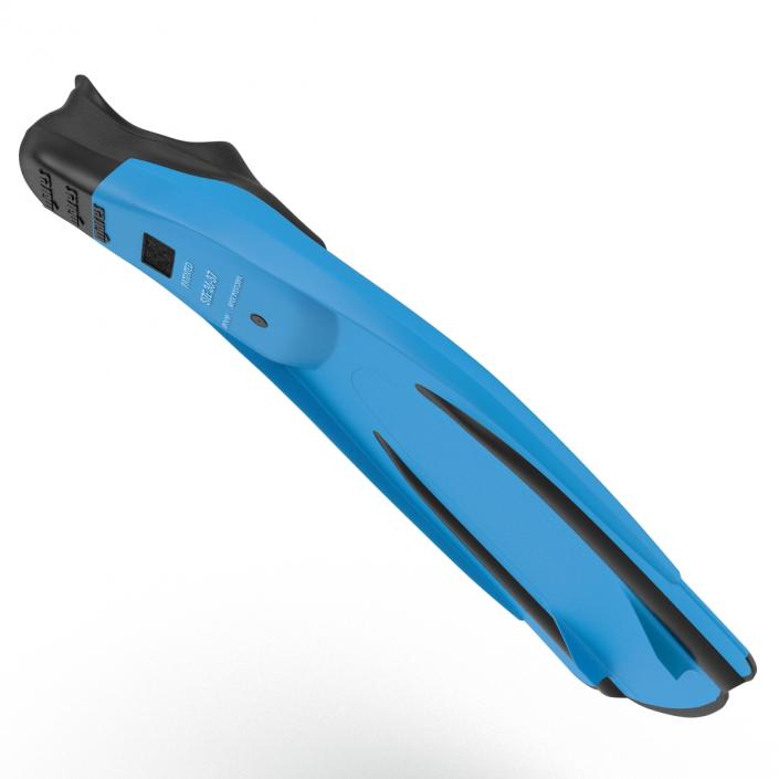 3D Swim Fins 2 Blue 2 model