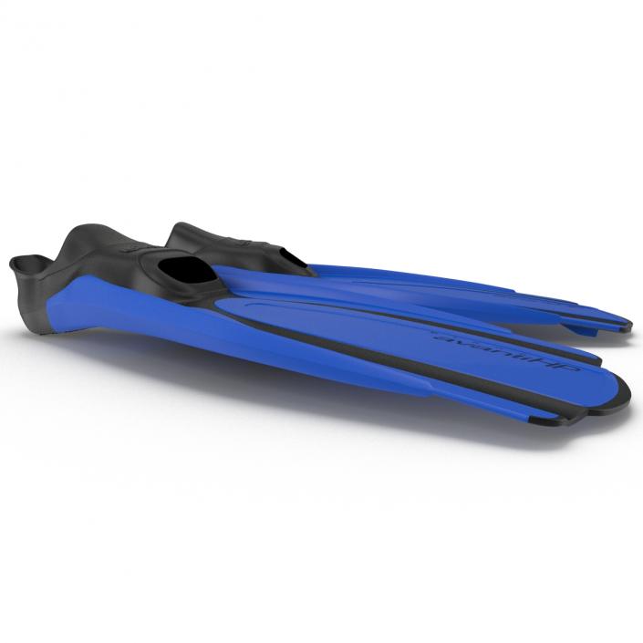 3D Swim Fins 2 Blue