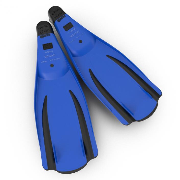 3D Swim Fins 2 Blue