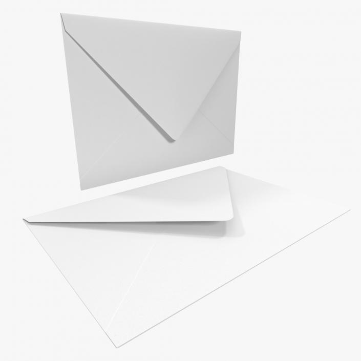 3D White Envelope 2