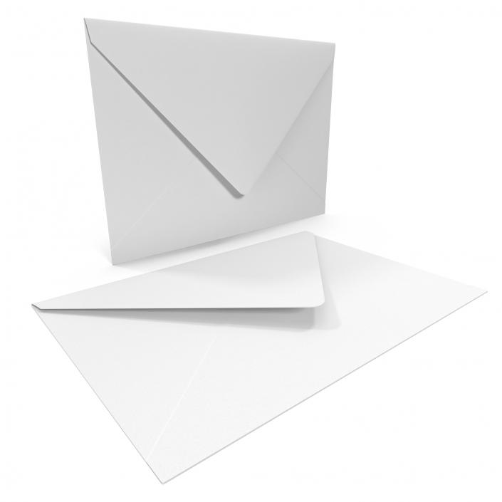 3D White Envelope 2