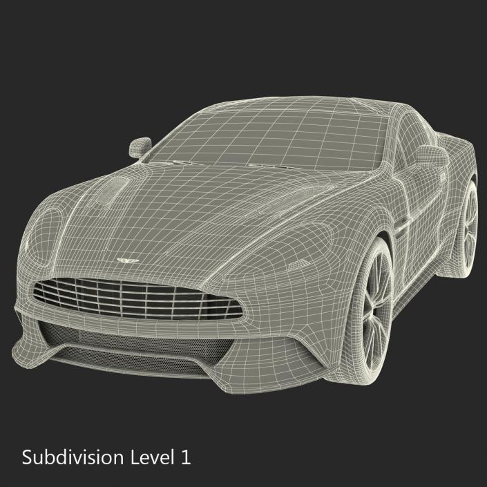 3D Aston Martin Vanquish 2014