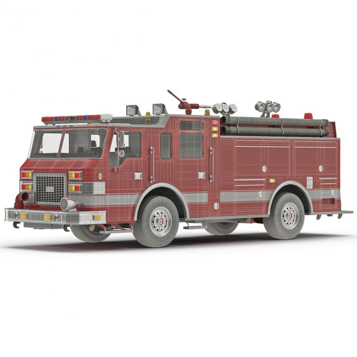 Fire Truck Apparatus 2 3D