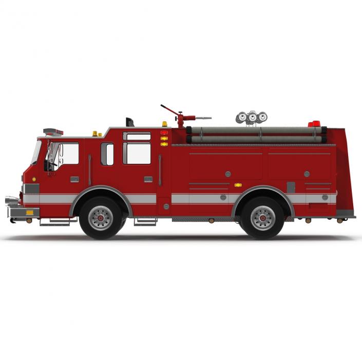 Fire Truck Apparatus 2 3D