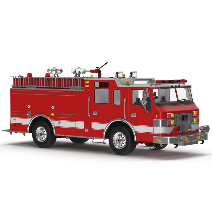 Fire Truck Apparatus 2 3D