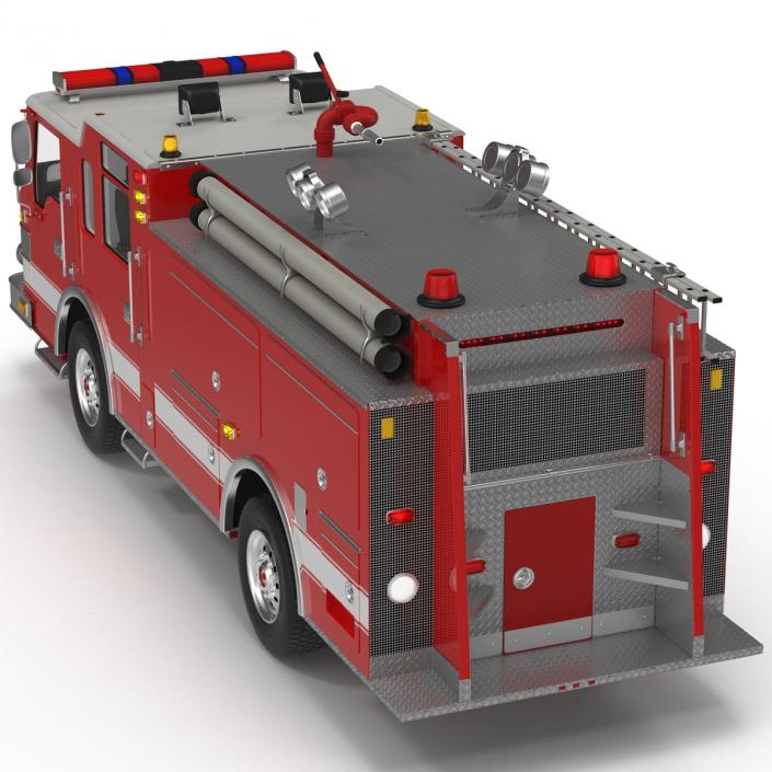 Fire Truck Apparatus 2 3D