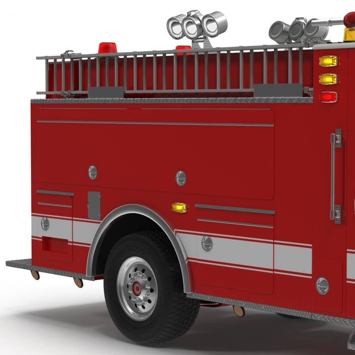 Fire Truck Apparatus 2 3D