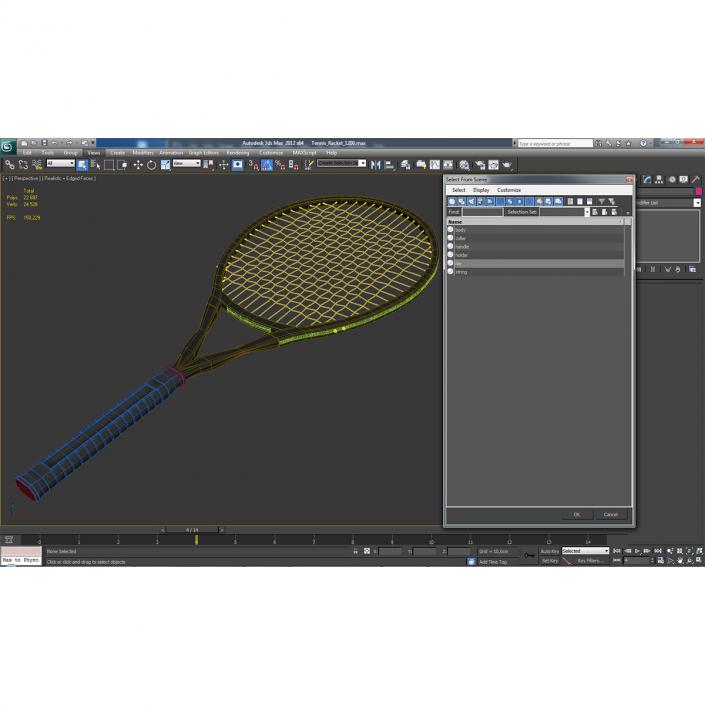 3D Tennis Racket Generic