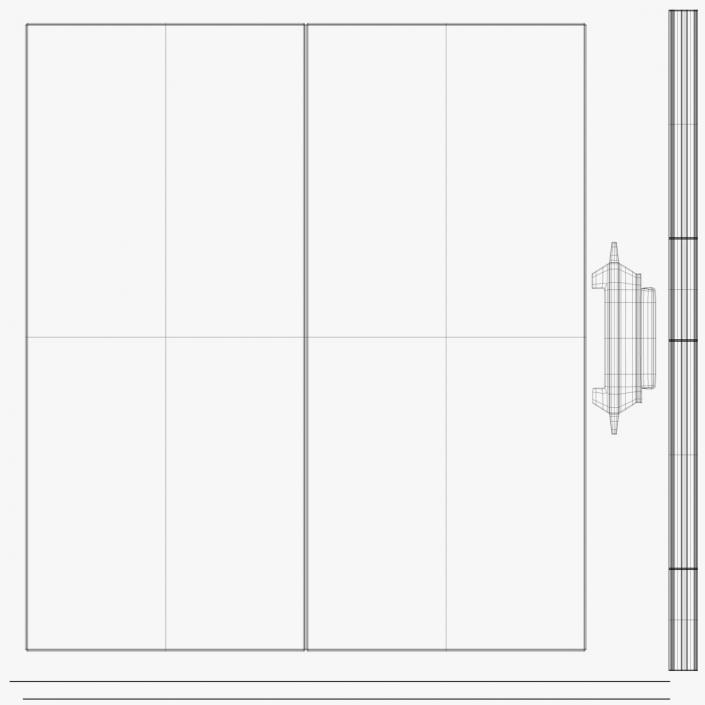 Coca Cola Double Door Display Refrigerator 3D