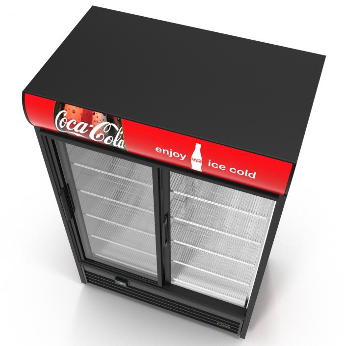 Coca Cola Double Door Display Refrigerator 3D