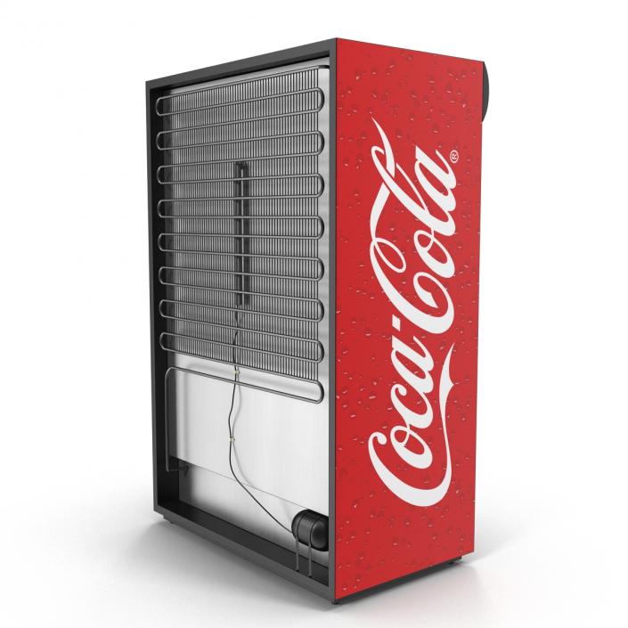 Coca Cola Double Door Display Refrigerator 3D