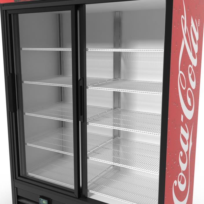 Coca Cola Double Door Display Refrigerator 3D