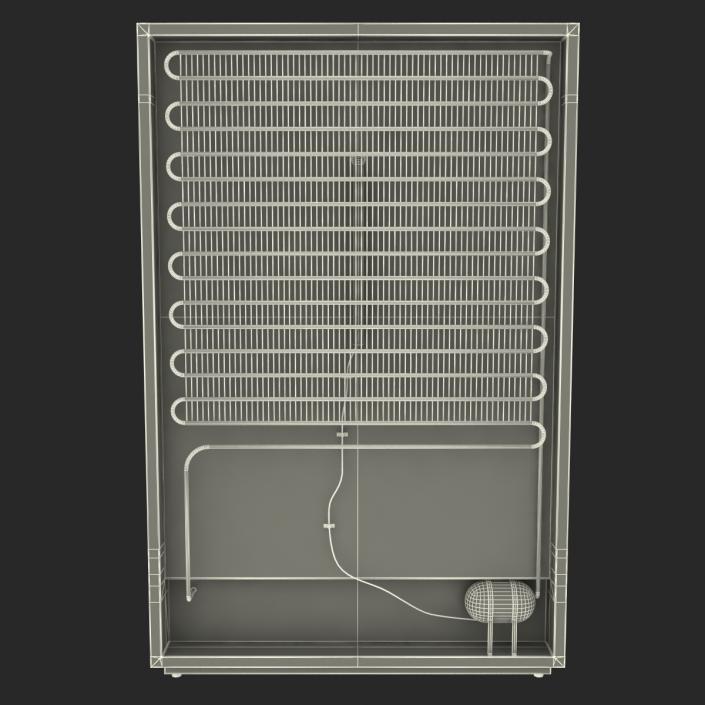 Sprite Double Door Display Refrigerator 3D model