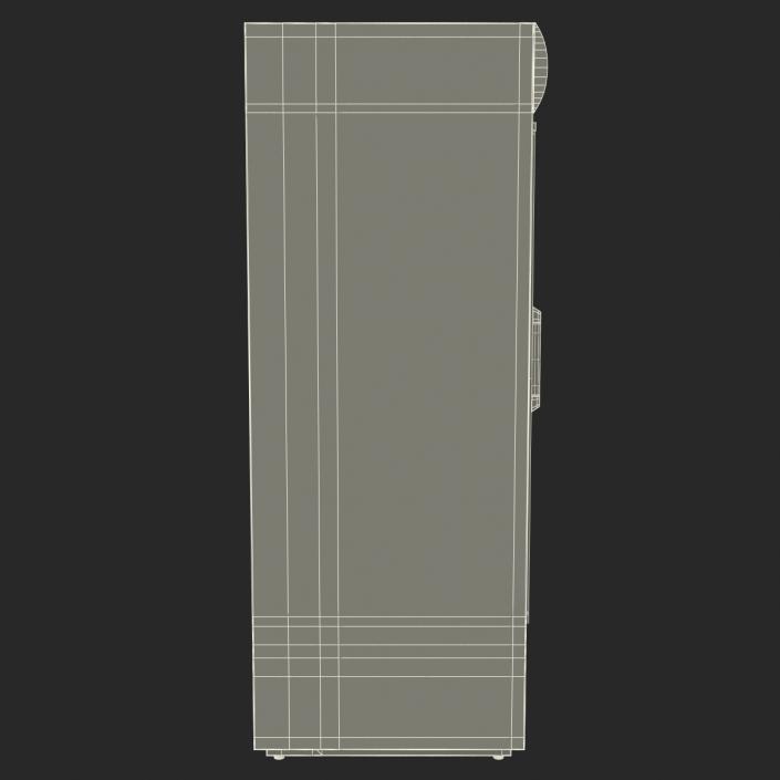 3D Fanta Double Door Display Refrigerator model