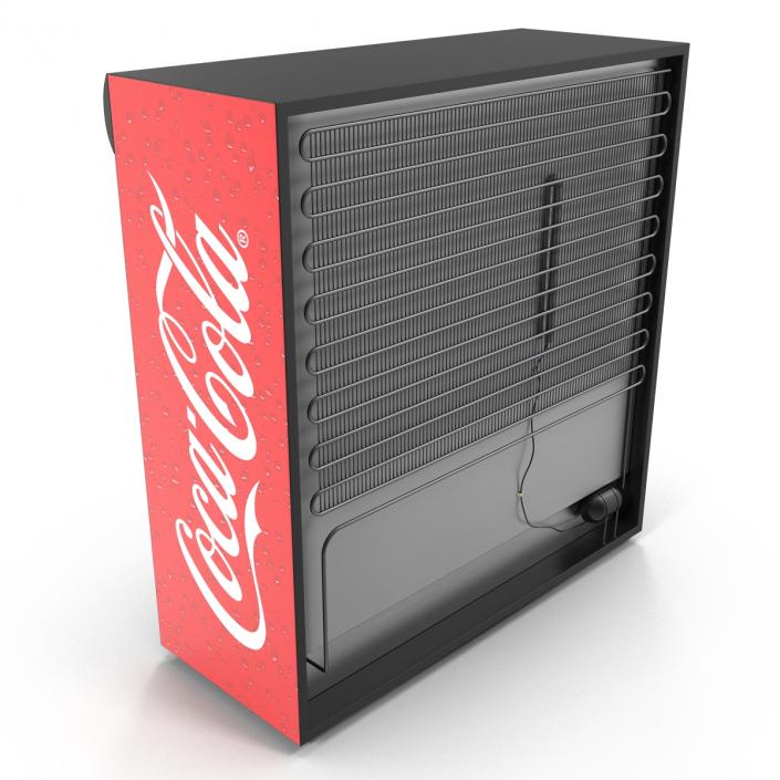 3D Coca Cola Three Door Display Refrigerator