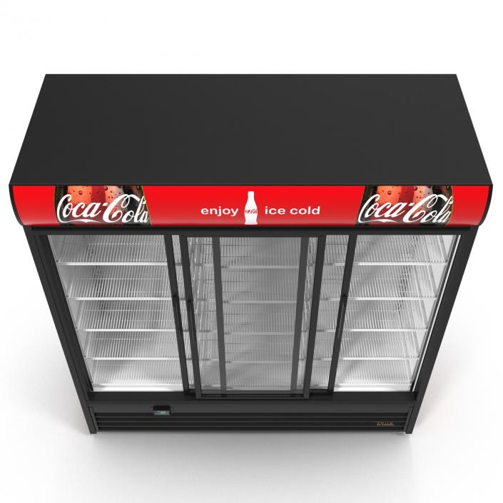 3D Coca Cola Three Door Display Refrigerator