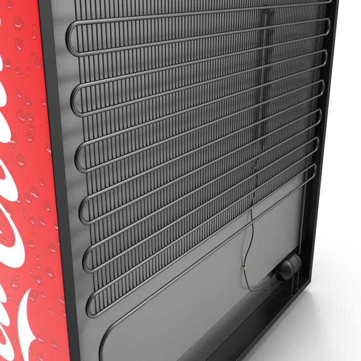 3D Coca Cola Three Door Display Refrigerator