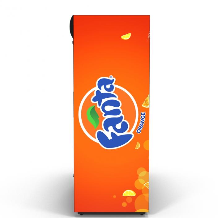 Fanta Three Door Display Refrigerator 3D