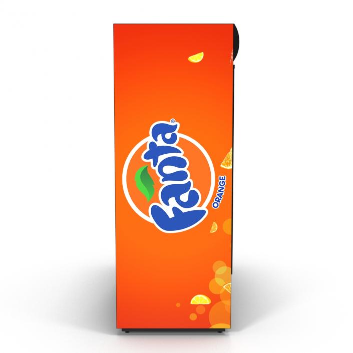 Fanta Three Door Display Refrigerator 3D