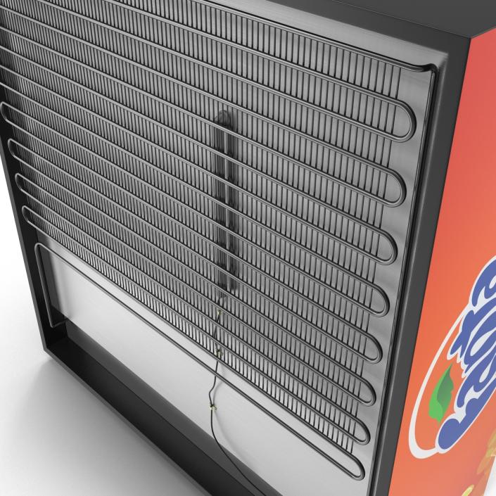 Fanta Three Door Display Refrigerator 3D