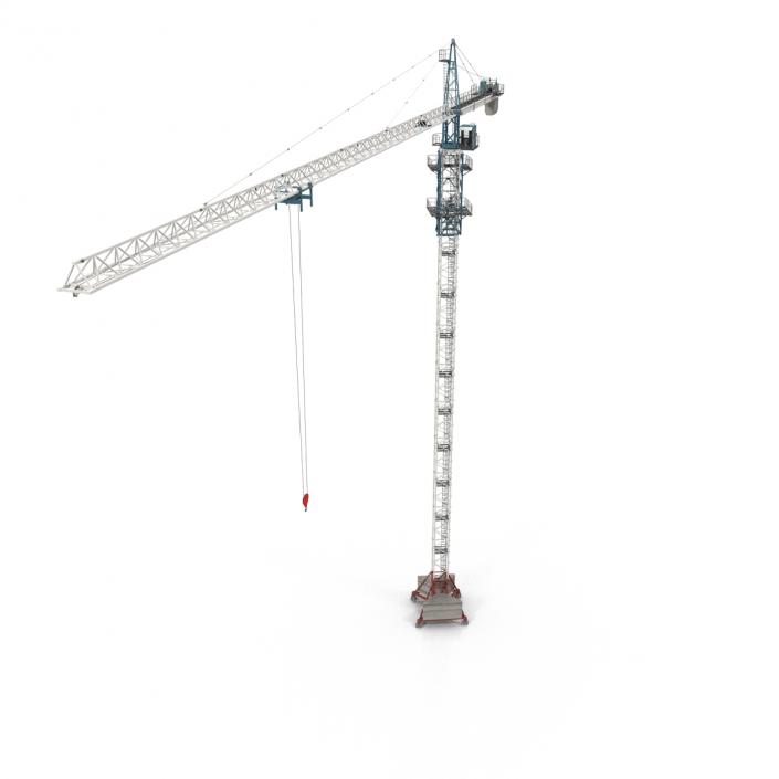 3D Tower Crane Rigged model