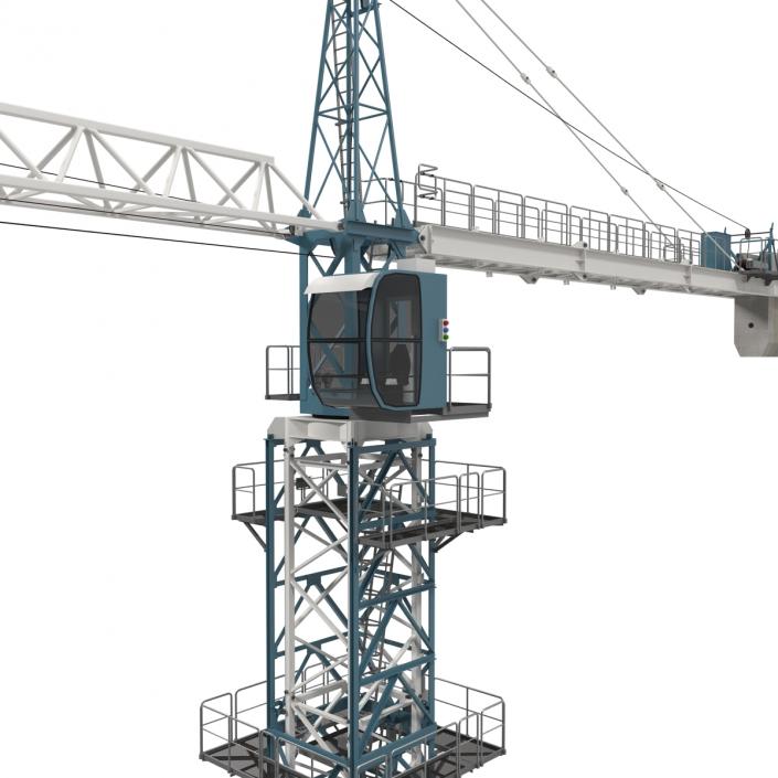 3D Tower Crane Rigged model