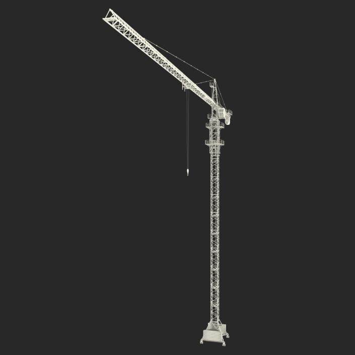 3D Tower Crane Rigged model