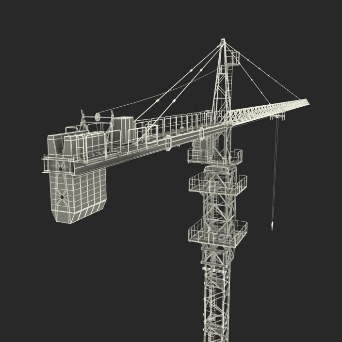 3D Tower Crane Rigged model