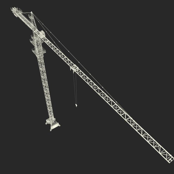 3D Tower Crane Rigged model