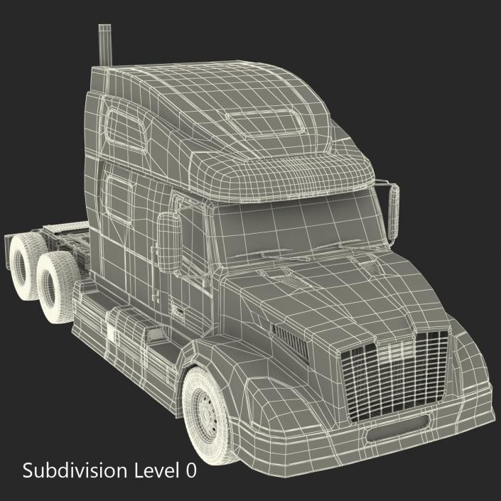 3D Semi Trailer Truck model