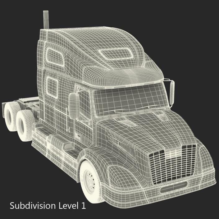 3D Semi Trailer Truck model