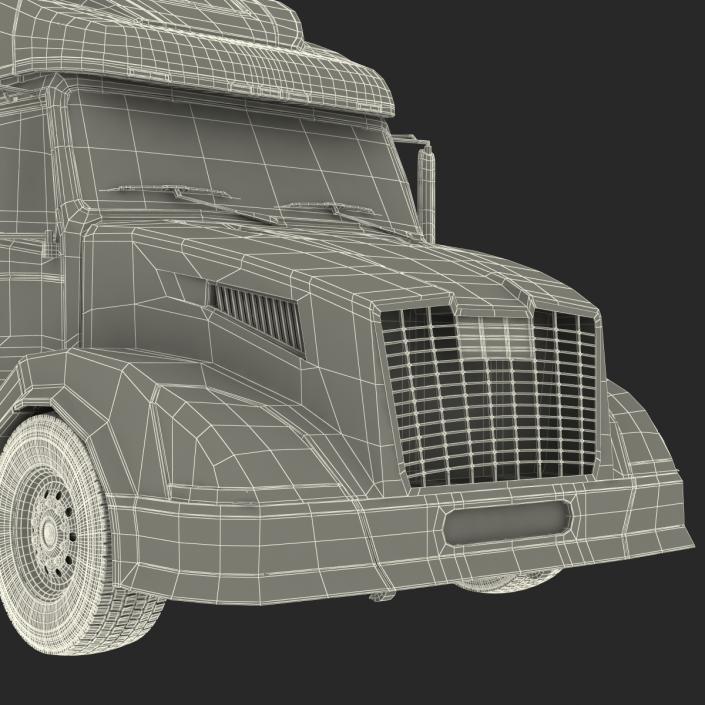 3D Semi Trailer Truck model