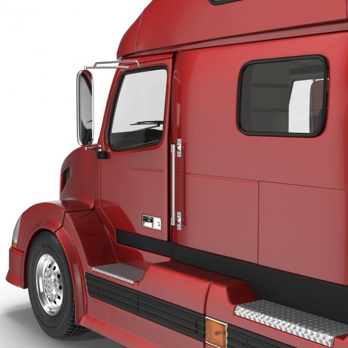 3D model Semi Trailer Truck Rigged