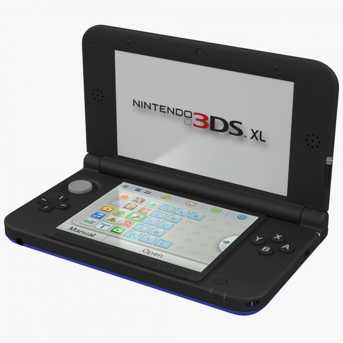 3D model Nintendo 3DS XL Blue