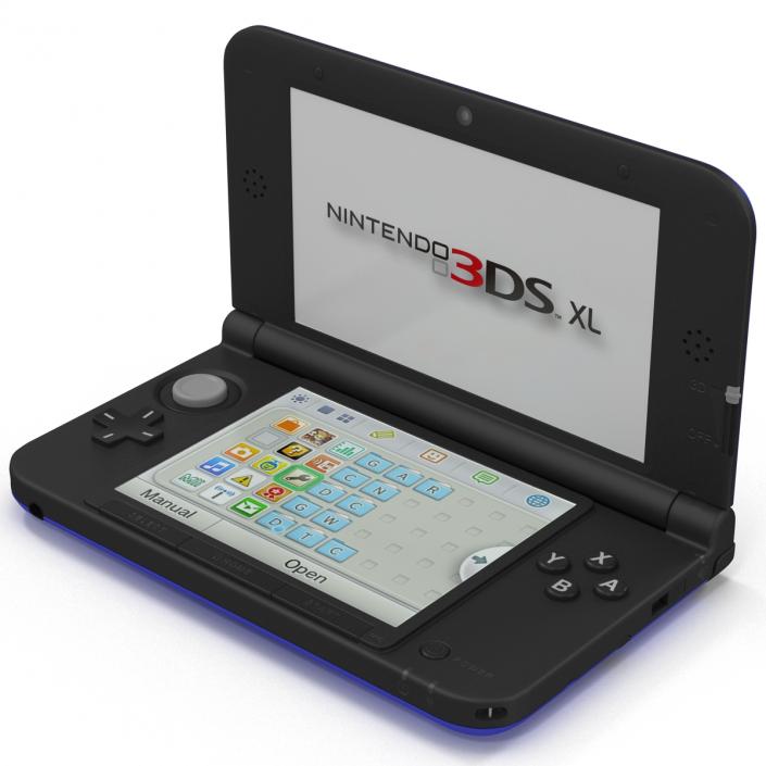 3D model Nintendo 3DS XL Blue