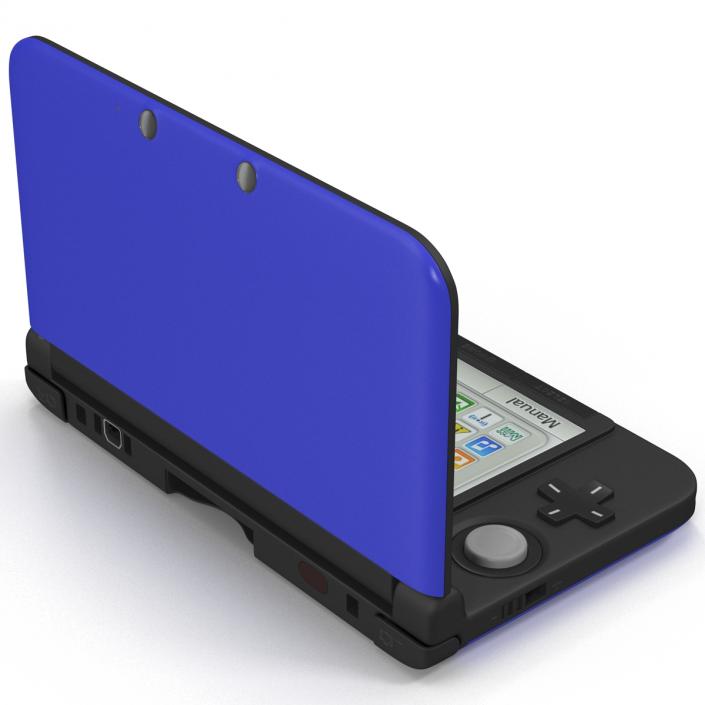 3D model Nintendo 3DS XL Blue