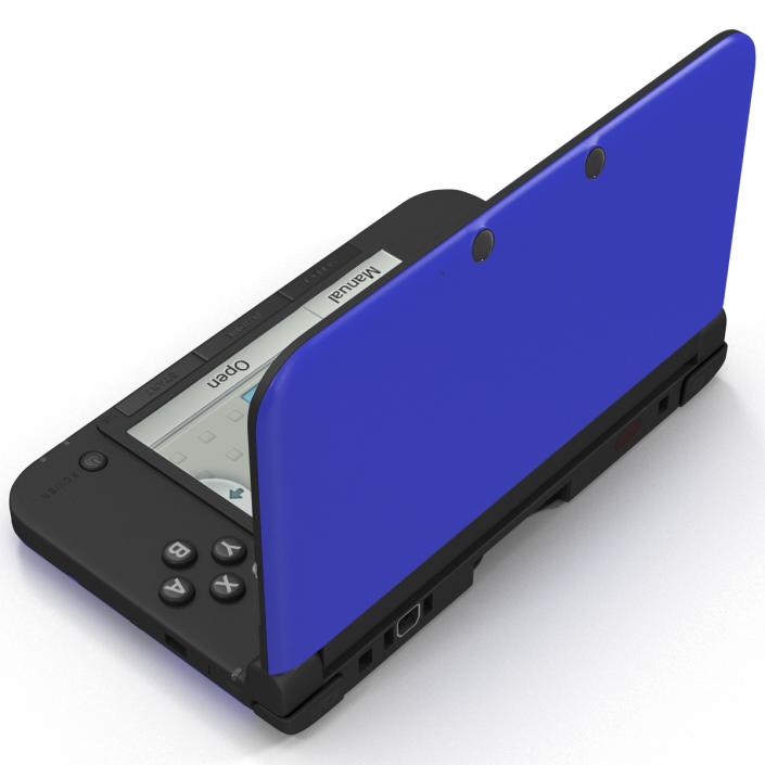 3D model Nintendo 3DS XL Blue