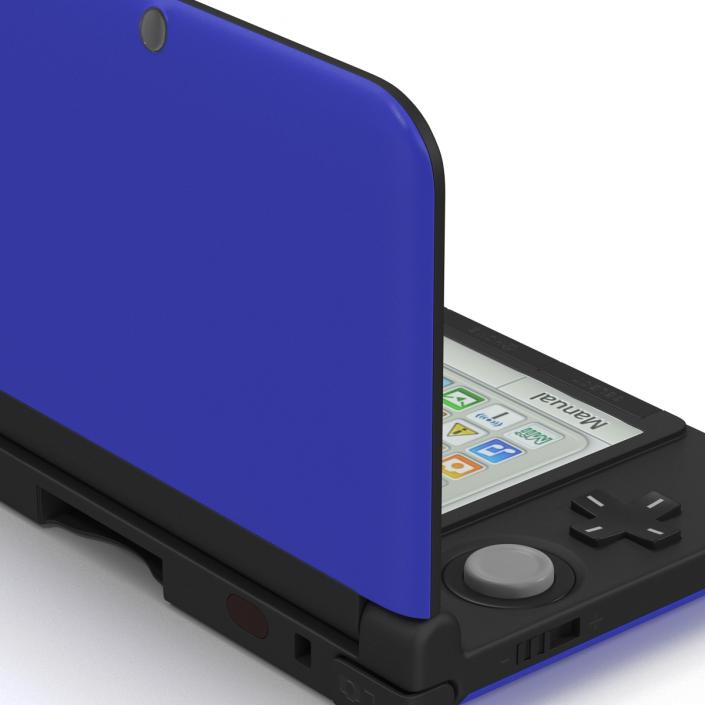 3D model Nintendo 3DS XL Blue