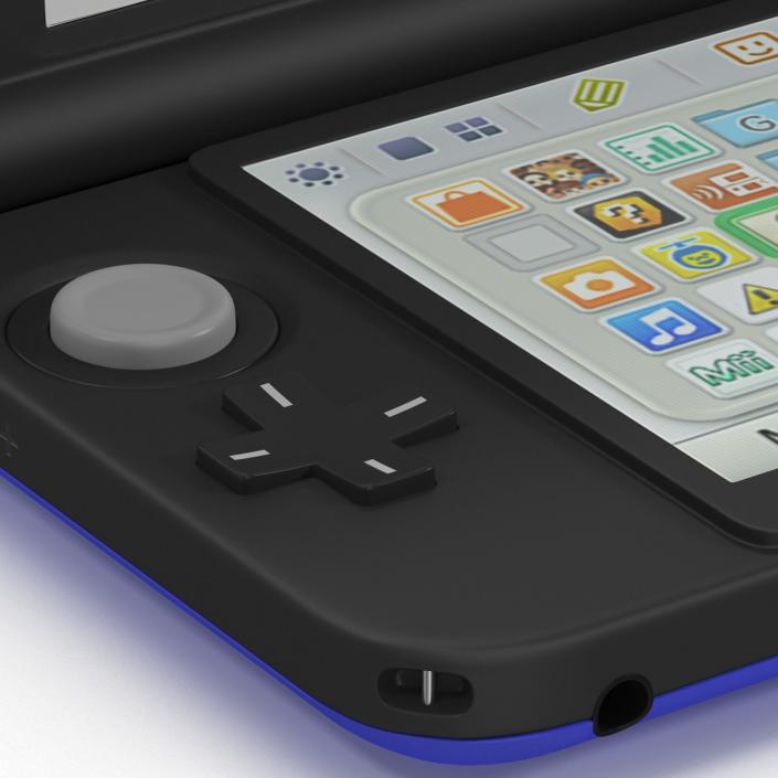 3D model Nintendo 3DS XL Blue